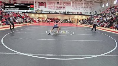 138 lbs Semifinals (8 Team) - Piero Papili, Delaware Military Academy vs Nathan McCarra, Indian River H S