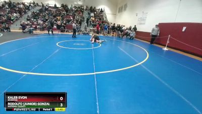 215 lbs Champ. Round 2 - Rodolfo (Junior) Gonzalez, Natrona County vs Kaleb Evon, Riverton