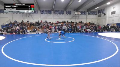 130 lbs Champ. Round 1 - Benny Gomez, Gilroy vs Erik Taylor, Palo Alto