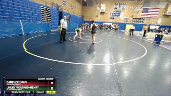 145lbs Champ. Round 1 - Linley Wolfard-Henry, Klahowya (Girls) vs Cadence Maus, Kamiakin (Girls)