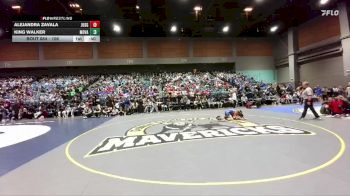 106 lbs Cons. Round 1 - King Walker, Moapa Valley vs Alejandra Zavala, Garza