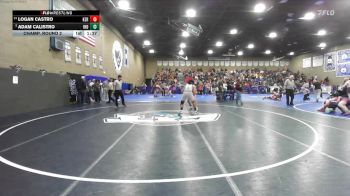 175 lbs Champ. Round 2 - Adam Calistro, Independence vs Logan Castro, Kerman