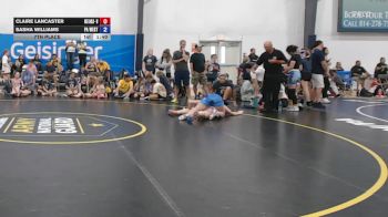 56 kg 7th Place - Claire Lancaster, Okie Girls - W vs Sasha Williams, PA West Yellow - W
