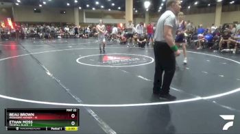 132 lbs Round 1 (6 Team) - Ethan Moss, Techfall Black vs Beau Brown, Mississippi Mayhem