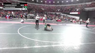 84 lbs Cons. Round 2 - Cameron Duncan, Brown Deer Jr Falcons Wrestling Club vs Lucas Johnson, Freedom
