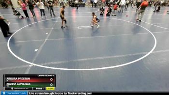 100 lbs Champ. Round 1 - Kiahna Gonzales, TX vs Aroura Preston, IA