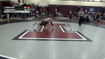 120 lbs Round 3 - Simon Bettis, Eddyville-Blakesburg-Fremont vs Mason Rohe, Tinley Park (Andrew)