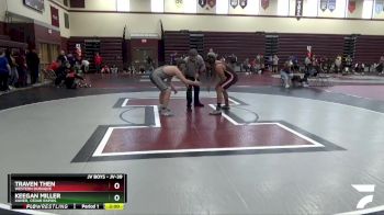 JV-39 lbs Quarterfinal - Keegan Miller, Xavier, Cedar Rapids vs Traven Then, Western Dubuque