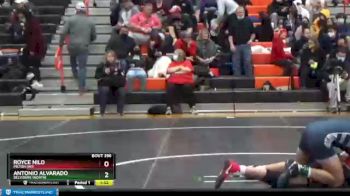 145 lbs Quarterfinal - Antonio Alvarado, BELVIDERE (NORTH) vs Royce Nilo, MILTON (WI)