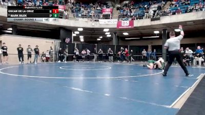 150 lbs Champ. Round 1 - Mark Bilek, St. Patrick vs Oscar De La Cruz, Unattached