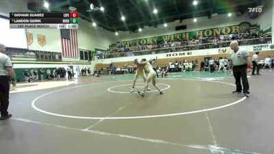 106 lbs 1st Place Match - Giovani Suarez, Esperanza vs Landon Quirk, Nordhoff