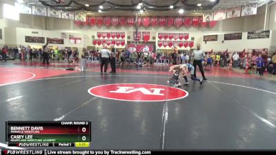 85 lbs Champ. Round 2 - Bennett Davis, Pinnacle Wrestling vs Casey Lee, Heartland Wrestling Academy