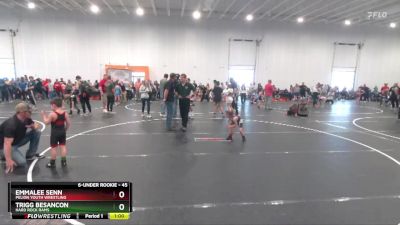 45 lbs Cons. Round 2 - Emmalee Senn, Pelion Youth Wrestling vs Trigg Besancon, Hard Rock Rams