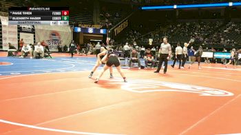 135 Class 1 lbs Quarterfinal - Paige Tihen, Ft. Zumwalt South vs Elizabeth Hager, Lexington