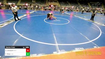 145 lbs Quarterfinal - Cooper Driscoll, Westshore Wrestling Club vs Trae Rios, Lions Wrestling Academy