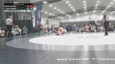 132 lbs Cons. Rd Of 16 - Isaac Weber, Ringers vs Brody Gossen, Jackrabbit Wrestling Academy