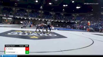 182 lbs Champ. Round 1 - Benjamin Schlosser, Elk Grove Village vs Andrew Viravec, Evergreen Park