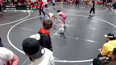 132 lbs Champ. Round 3 - Brey Stahle, Idaho Gold Wrestling Club vs Reed Corey, Sandpoint Legacy Wrestling Club