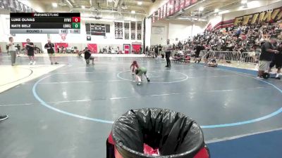 45 lbs Round 1 - Nate Belz, LV Bear Wrestling Club (Spring vs Luke Olivas, Hemet Youth Wrestling Club