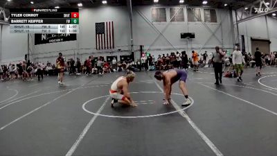 144 lbs Round 1 (4 Team) - Tyler Conroy, Team Shutt Garnett Trained vs Barrett Keiffer, Freakztyle Wrestling