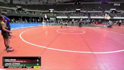 National 3-5 72 Cons. Round 2 - Cole Ervin, Smithfield Youth Wrestling vs Logan Littman, Great Neck Wrestling Club