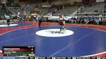 4A 138 lbs Cons. Round 3 - Bradyn Wilbanks, Subiaco Academy vs Michael Duke, Gentry High