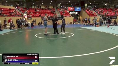 165 lbs Quarterfinal - Quinton Silvy, OK vs Rendor Hada, KS