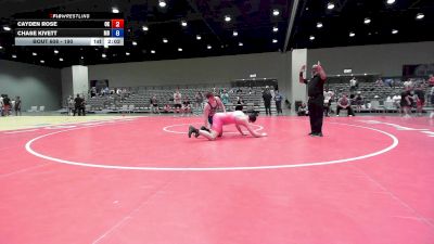 190 lbs Cons. Round 2 - Cayden Rose, OK vs Chase Kivett, MO