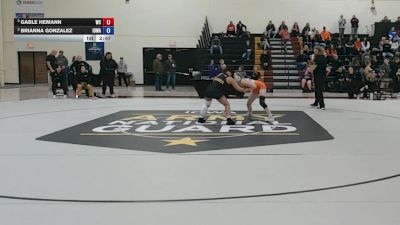117 lbs Semifinal - Gable Hemann, Wartburg vs Brianna Gonzalez, Iowa