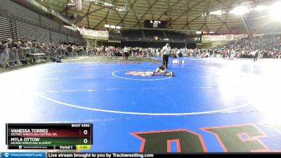 81 lbs Round 2 - Myla Ottow, Ascend Wrestling Academy vs Vanessa Torres, Victory Wrestling-Central WA