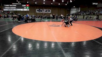 100 lbs Champ. Round 3 - Carly Williams, Ft. Zumwalt South vs Kinley Harker, Lee`s Summit West