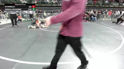 105 lbs Consi Of 16 #1 - Dj Spinella, Aviators vs Sergali Sultanbek, Olympic