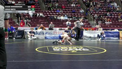 127 lbs Consi 2 - Chase Wirnsberger, Warrior Run vs Lukas Smith, Berlin Brothersvalley