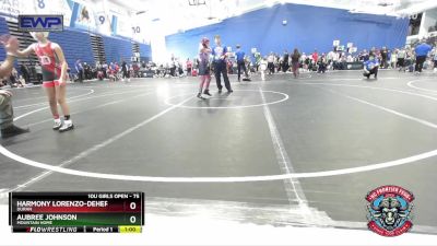 75 lbs Semifinal - Aubree Johnson, Mountain Home vs Harmony Lorenzo-DeHerrera, Duran