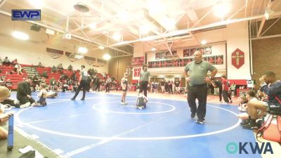 61 lbs Semifinal - Emerly Pretty Bear, NORTH DESOTO 9u vs Colson Beckley, Team Tulsa Wrestling Club