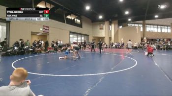 138 lbs Round 3 (6 Team) - Ryan Alegria, North DeSoto Blue vs Asa Vice, Vancleave Takedown Club