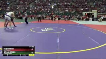 D1-285 lbs Quarterfinal - Ethan Green, Fremont Ross vs Aaron Ries, Wadsworth