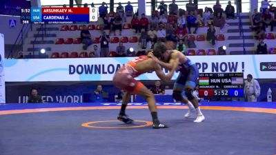 92 kg 1/2 Final - Musza Arsunkaev, Hungary vs Jacob Cardenas, United States