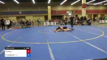 68 kg Consi Of 8 #2 - Azana King, All American Wrestling Club vs Kaylee Anderson, Shenandoah Wrestling Academy