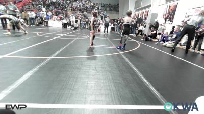 70 lbs Consi Of 8 #2 - Clayton Merrell, Mannford Pirate Youth Wrestling vs Cash Norrid, Pawnee Wrestling Club