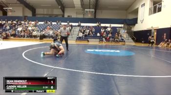 133 lbs Finals (2 Team) - Caiden Heller, Messiah vs Sean Rinebolt, Shenandoah University