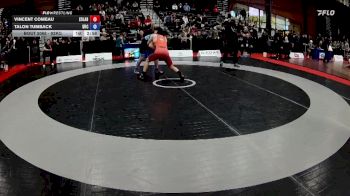 92kg Champ. Round 2 - Vincent Comeau, Club De Lutte Acadie Bathurst vs Talon Tumback, Swift Current Titans Wrestling.