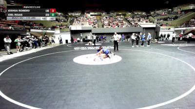 115 lbs Consi Of 16 #2 - Joshua Romero, Liberty Bakersfield vs Joel Rojas, Sierra Pacific