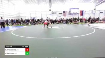 95 lbs Consi Of 4 - Ben Krawczenko, Lions WC vs Aiden Espinoza, Thatcher Eagles