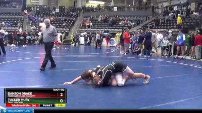 160 lbs Cons. Round 3 - Tucker Mury, Team Montana vs Danson Drake, Moen Wrestling Academy