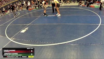 105 lbs Cons. Round 3 - David Madriz, Roosevelt vs Jeremiah Komrs, Iron County Wrestling Academy