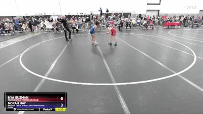 100-113 lbs Round 2 - Nya Guzman, Mukwonago Wrestling Club vs Norah Hay, Brown Deer Jr Falcons Wrestling Club