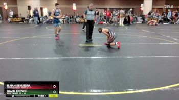 130 lbs Round 1 (4 Team) - Isaiah Sekutera, Untouchables Purple vs Gavin Brown, Contenders WA