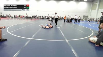 90 lbs Rr Rnd 2 - Treyson Denning, East Carolina Elite - EL vs Wyatt Hassinger, 4M Power - EL