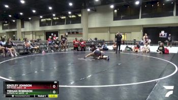 155 lbs Placement (4 Team) - Teegan Robinson, Patriots WC White vs Kinzley Johnson, Not Plain Jane`s